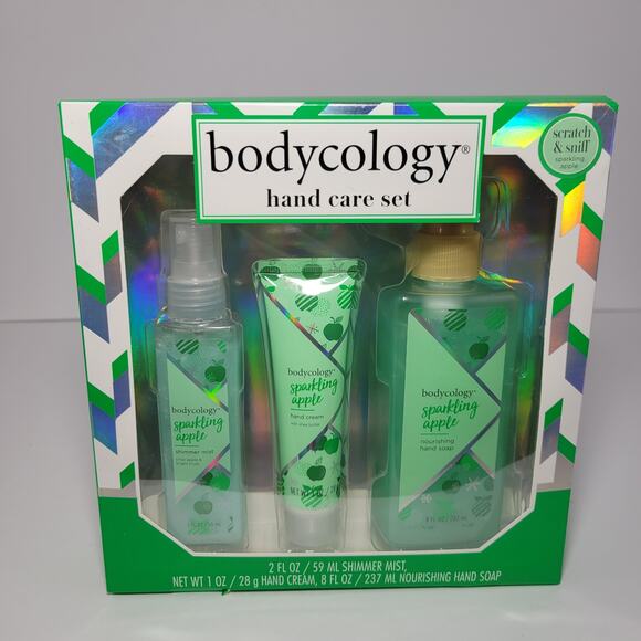 Bodycology Sparkling Apple 3 Piece Hand Care Set NEW Womens Gift Set - Picture 1 of 2